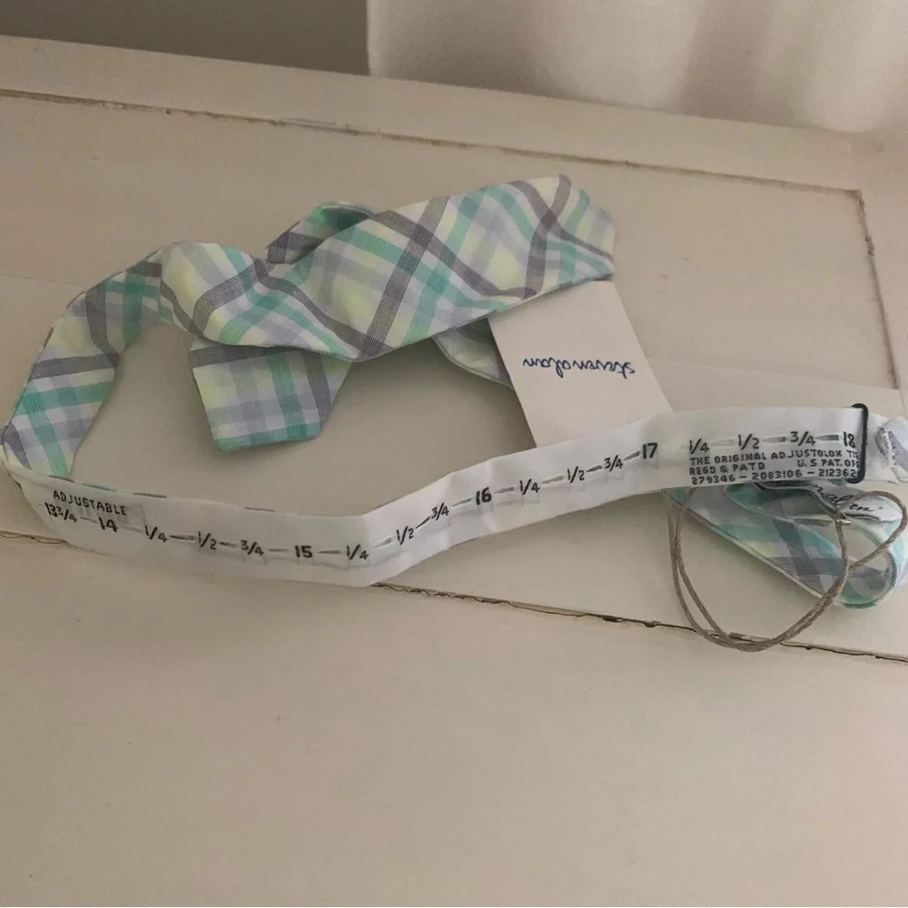 NWT Steven Alan Plaid Bowtie - Picture 5 of 6